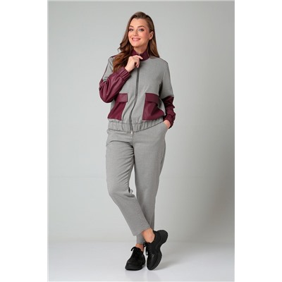 Liona Style 855 бордо, Брюки,  Жакет