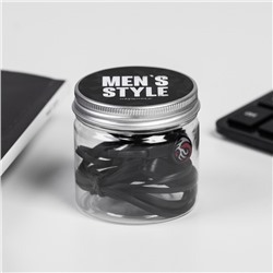 Наушники в банке, «Men's style», вакуумные, черные