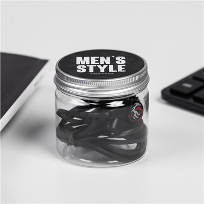 Наушники в банке, «Men's style», вакуумные, черные