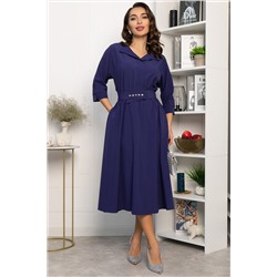 Платье с поясом Доминанта НЬЮ (чернильно-синий) П14343-16М