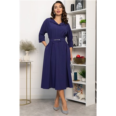 Платье с поясом Доминанта НЬЮ (чернильно-синий) П14343-16М