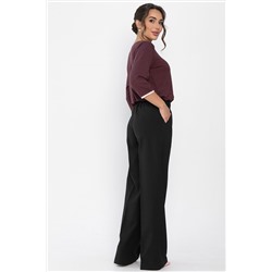 Брюки на резинке Лавриона (черные) Б14262-18М