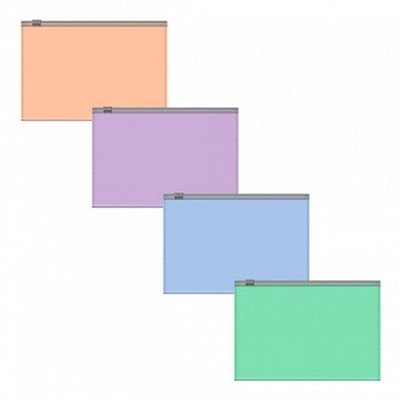Папка на гибкой молнии С6 61171 Matt Pastel Bloom непрозрачная, ассорти ErichKrause