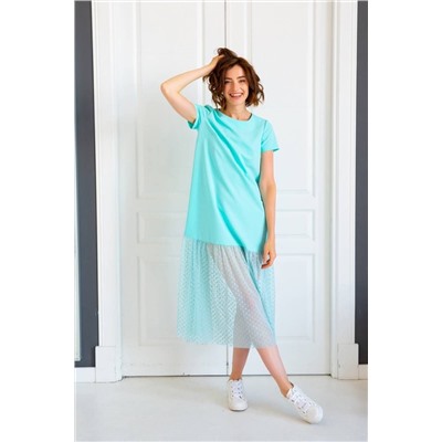 Ivera 1036 бирюзовый, Платье