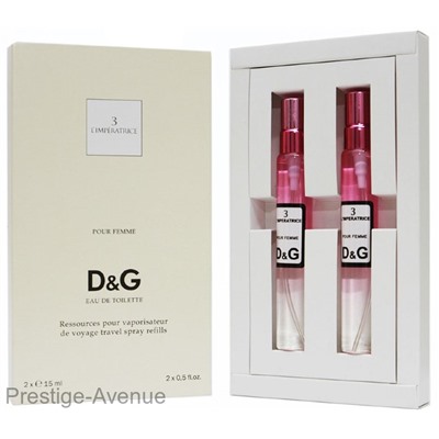 Подарочный набор 2х15мл Dolce & Gabbana 3 L'Imperatrice eau de toilette for women
