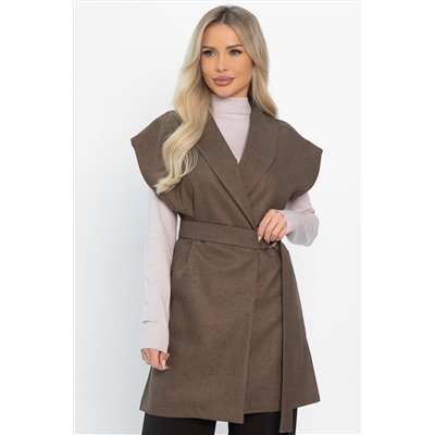 Жилет костюмный Жюлли (шоколад) Б14488-4М