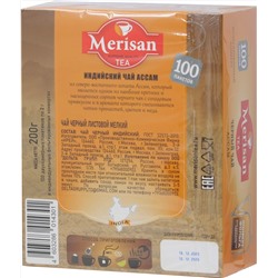Merisan. Черный Ассам карт.упаковка, 100 пак.