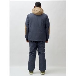 Горнолыжный костюм мужской зимний бежевого цвета 372B