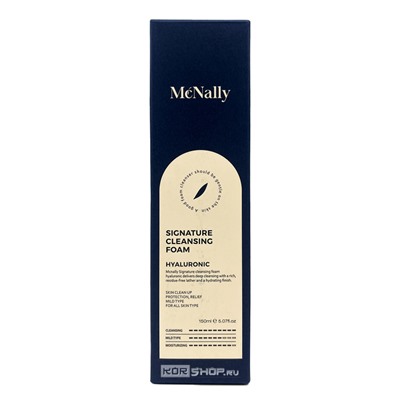 Пенка для умывания с гиалуроновой кислотой Signature Cleansing Foam Hyaluronic McNally, Корея, 150 мл Акция