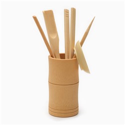 Инструменты для чайной церемонии:воронка,игла,лопатка,палочка для пересыпания, щипцы,микс