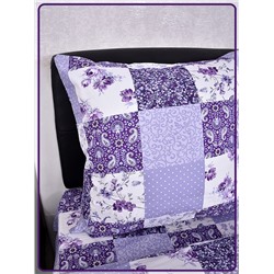 Постельное белье Шуйская бязь Пэчворк фиолетовый 9909-2