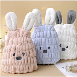 Банное полотенце-шапочка из микрофибры , 1 шт. Цвет в ассортименте.