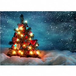 Новый год №4, картинка на вафельной бумаге 20*30 см