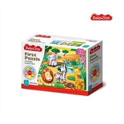 Пазл First Puzzle «Кто живет в Джунглях» 30 элементов
