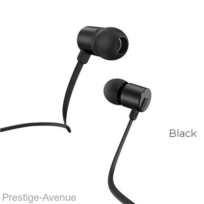 Проводные наушники с микрофоном HOCO M63 1.2 м, (черный)