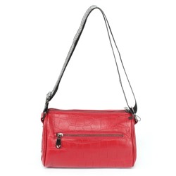 Сумка женская натуральная кожа GU 2023-K 01,  1отд+еврокарм,  плечевой ремень,  бордо 257331