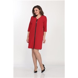 Lady Style Classic 1034 малиновый-коралл, Платье