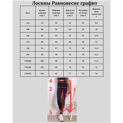 Лосины "Равновесие" графит