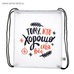 Сумка под сладости 290 х 340 мм, "Потому что хорошо себя вёл" (мягкий полиэстер плотностью 210D)