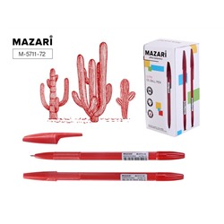 Ручка шар. красн. Mazari  Ultra 1,0мм (выпис. по 2шт) М-5711-72