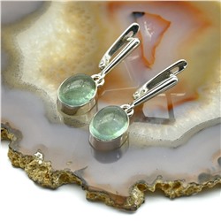 Серьги аквамарин 9*11мм