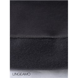 Женский свитшот оверсайз из футера с начесом Lingeamo темно-серый ВК-23 (13)