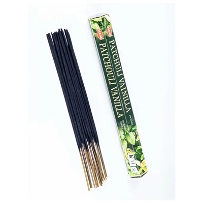 Hem Incense Sticks PATCHOULI VANILLA (Благовония ПАЧУЛИ-ВАНИЛЬ, Хем), уп. 20 палочек.