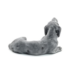 Фигурка из мрамолита "Такса маленькая" 65*32*35мм