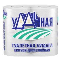 Туалетная бумага  VEIRO 2 слоя  4шт. Удачная