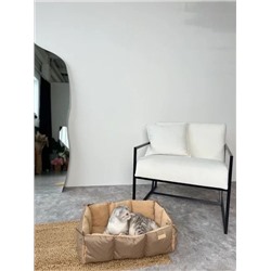 Лежанка-матрас для животных бежевый