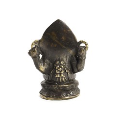 ГАНЕШ С НИМБОМ на Лотосе (бронза, высота 7,5 см.), 1 шт.