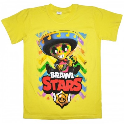 Футболка подростковая "Brawl Stars - Поко" (желтый)