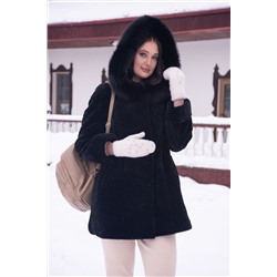 Мехофф Мадам80.12-55 черный, Полупальто