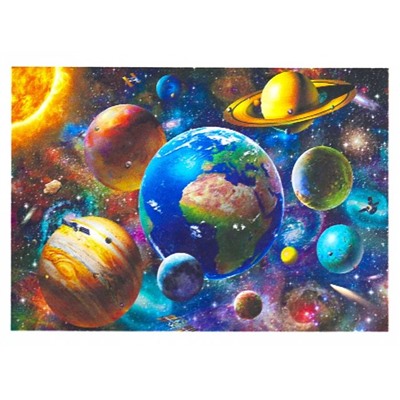 Картина по номерам  20*30см Планеты с акриловыми красками 12цветов  AL10966