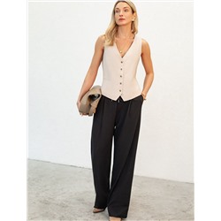 Брюки из тонкого джерси со шнурком