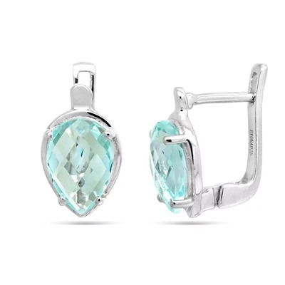 Серьги из серебра топаз, Мигель