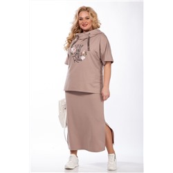 Michel chic 1248 бежевый, Юбка,  Джемпер