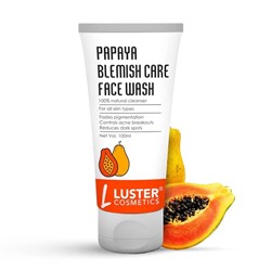 PAPAYA BLEMISH CARE Face Wash, Luster (Гель для умывания ПРОТИВ ПЯТЕН с папайей, Ластер), 100 мл.