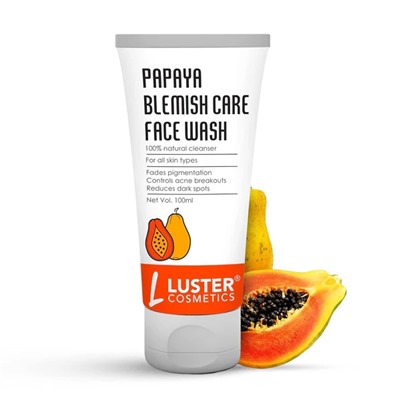 PAPAYA BLEMISH CARE Face Wash, Luster (Гель для умывания ПРОТИВ ПЯТЕН с папайей, Ластер), 100 мл.