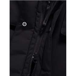 Парка зимняя подростковая для девочки черного цвета 9344Ch