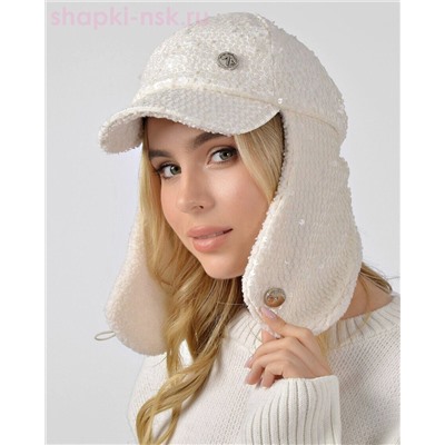 Пайетка длинные уши Бейсболка флис (56-58)