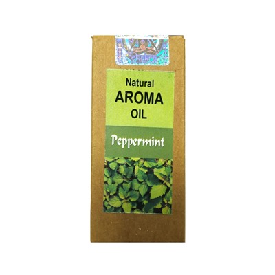 Natural Aroma Oil PEPPERMINT, Shri Chakra (Натуральное ароматическое масло ПЕРЕЧНАЯ МЯТА, Шри Чакра), 10 мл.
