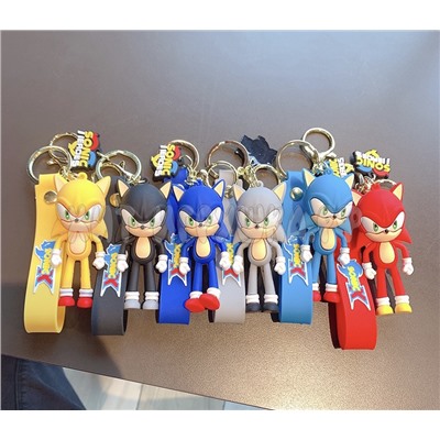 Брелок большой силиконовый с карабином SONIC Соник в ассортименте br_sonic2, br_sonic2