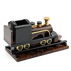 Композиция из обсидиана "Паровоз" 235*105*130мм