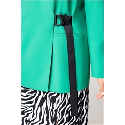 EVA GRANT 191 зеленый/зебра, Юбка,  Жакет