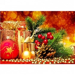 Новый год №6, картинка на вафельной бумаге 20*30 см