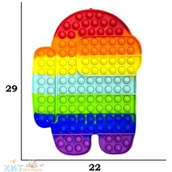 POP IT antistress Сенсорная игрушка с пузырьками АМОНГ АС AMONG US БОЛЬШОЙ 29*22 см / ПОПИТ / ПОП ИТ / Вечная пупырка popit_big_among, big_among
