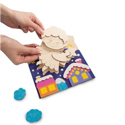 Объемная картина своими руками «Ангел» из деревянных заготовок