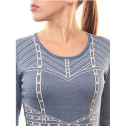 1507-10 Платье трикотажное (73% хлопок, 27% нейлон) размер свободный 42-44