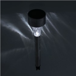 INBLOOM Фонарь садовый на солн. Батарее 4,7х31см 1x1.2V 40mAh NI-MH, 1LED*белый, пластик, нерж.сталь